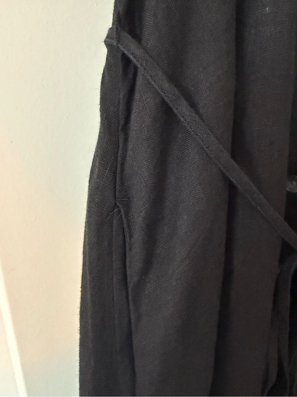 J. Crew Button-Up Black Linen Midi Dress XL - Picture 11 of 12